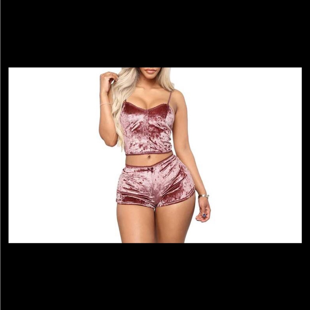 Pink Short Lingerie Set